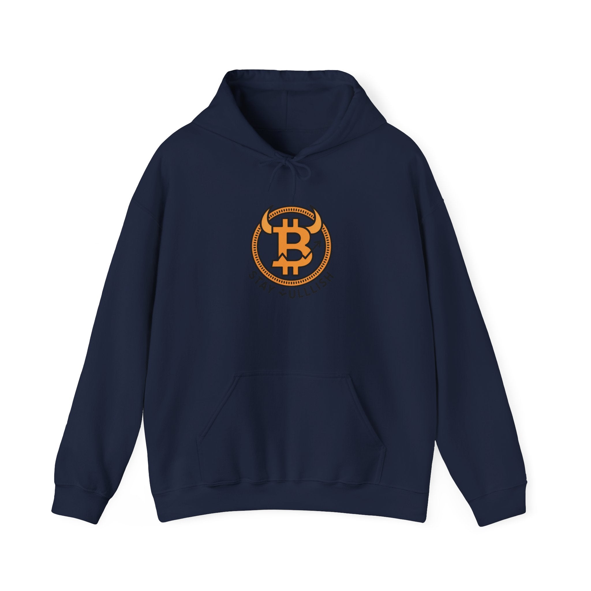 Bitcoin "Stay Bullish" Hoodie — Crypto Enthusiast Sweatshirt