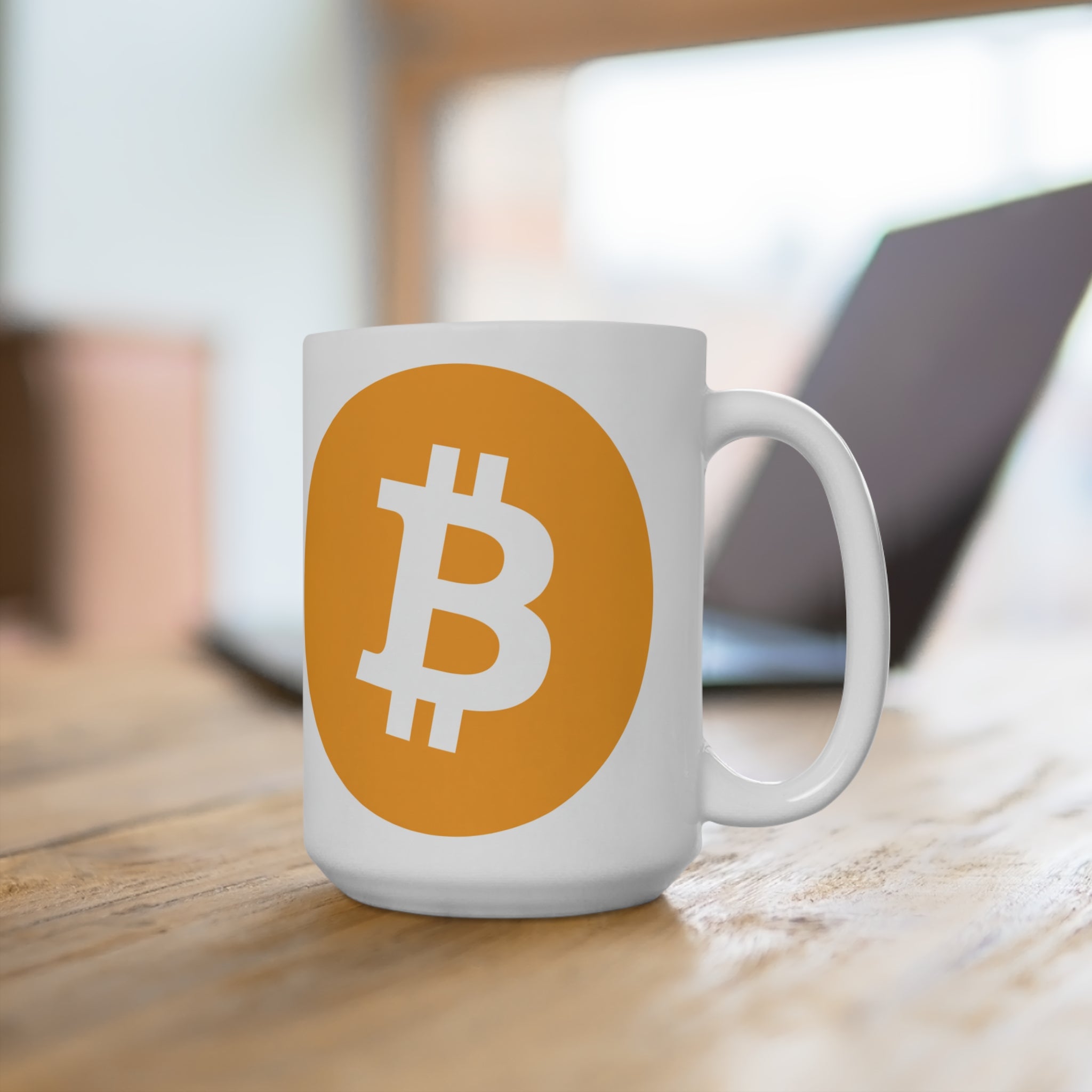 Bitcoin White Mug 15oz