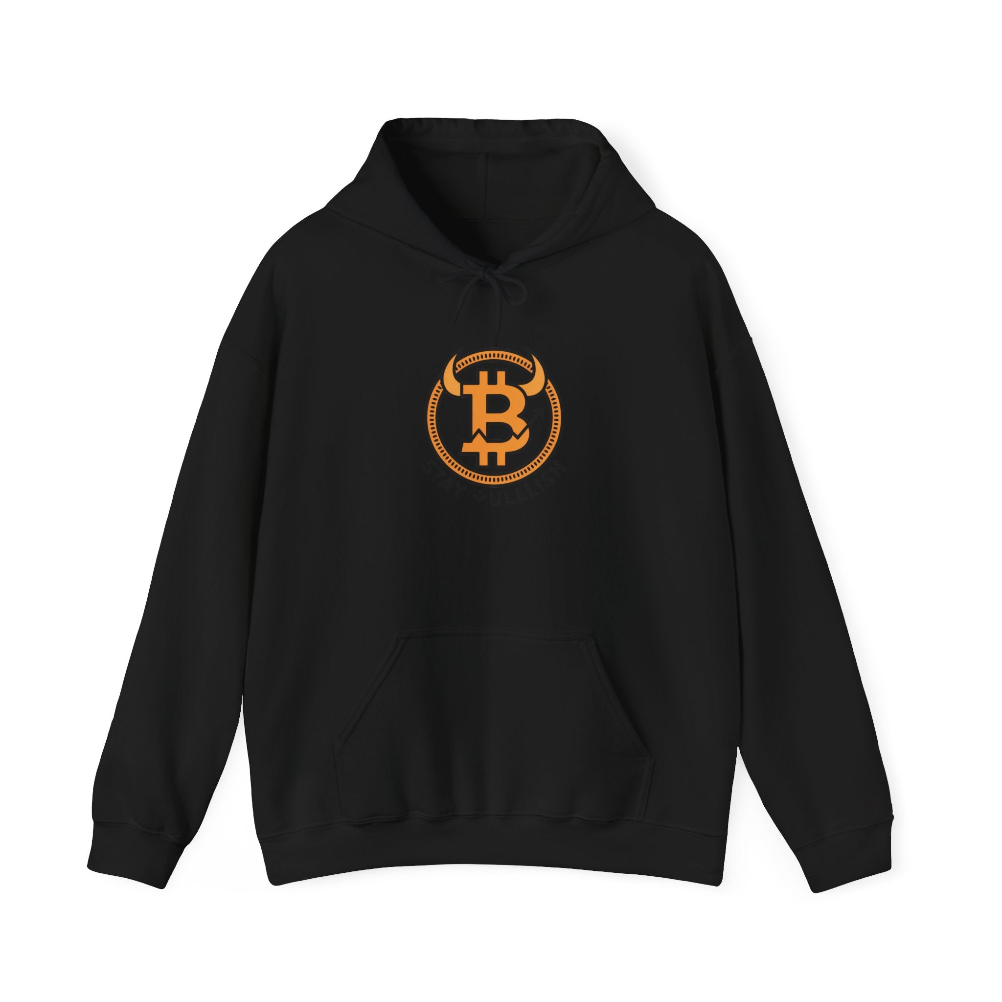 Bitcoin "Stay Bullish" Hoodie — Crypto Enthusiast Sweatshirt