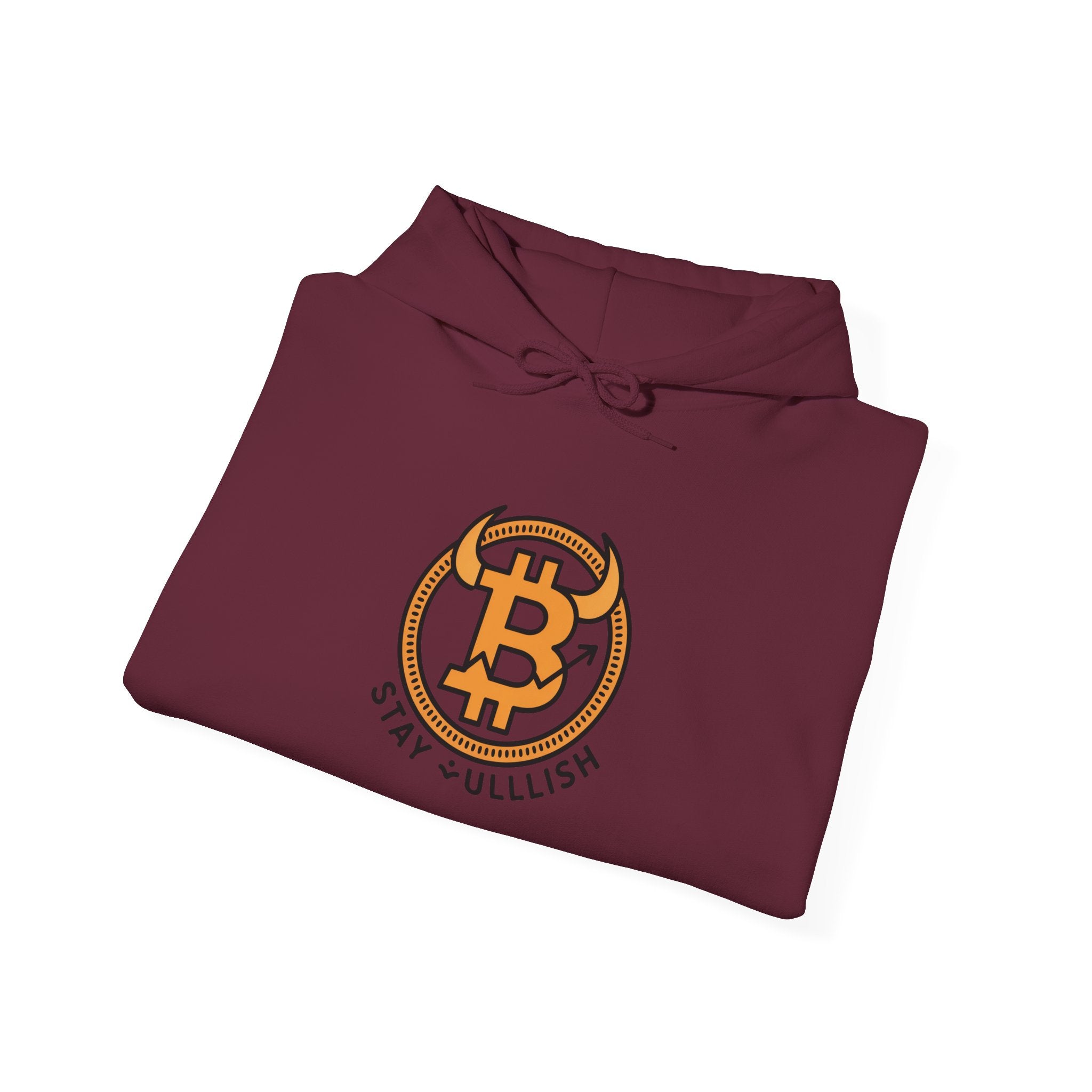 Bitcoin "Stay Bullish" Hoodie — Crypto Enthusiast Sweatshirt